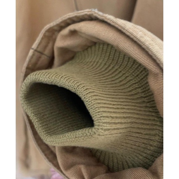 Vintage LL Bean Field Coat Mens XL Tan Canvas Plaid Wool Lined Parka Made in USA - Picture 12 of 16